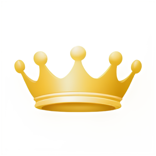 gold color crown and full-stack - icon | sticker