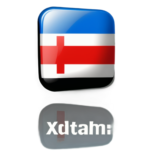 сделаи лого с натписю X-DAT и там бил флаг грузи - icon | sticker