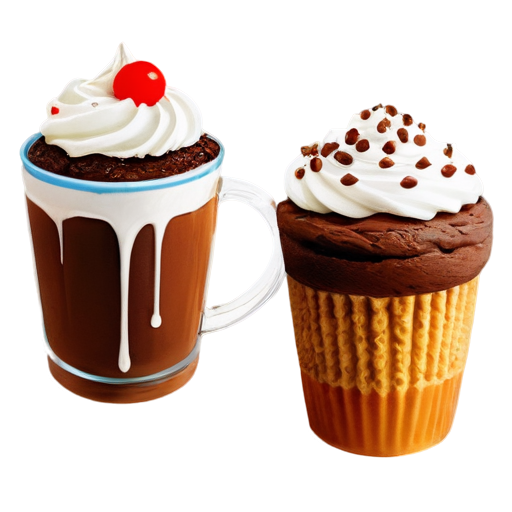 making mug cakes - icon | sticker