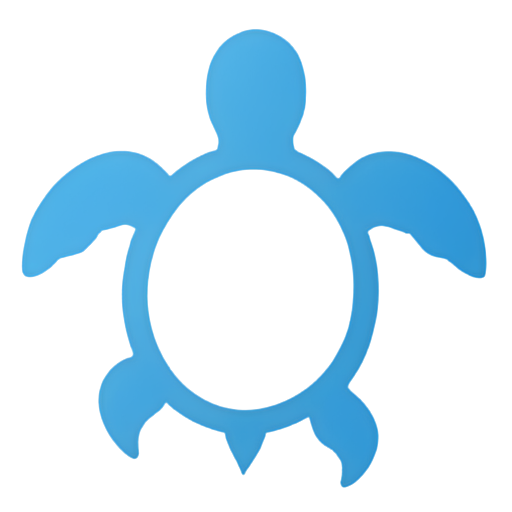 blue turtle - icon | sticker