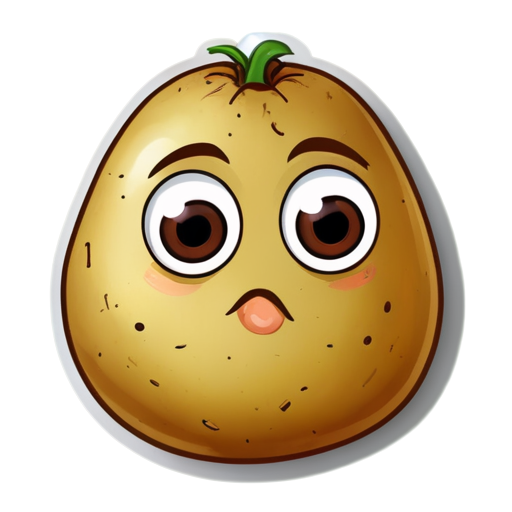 potato with eyes - icon | sticker