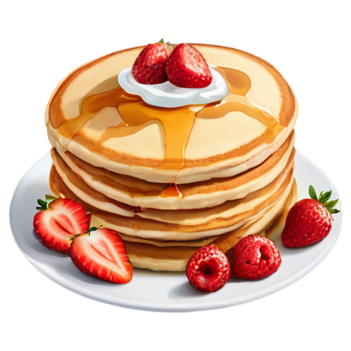 Magic Pancakes with fresa - icon | sticker