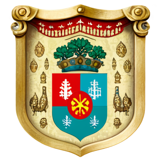 coat of arms village Pochenary - icon | sticker