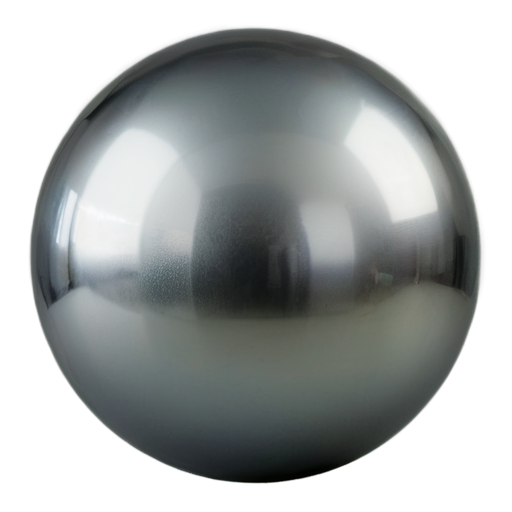 all shades of silver on the sphere without glare - icon | sticker