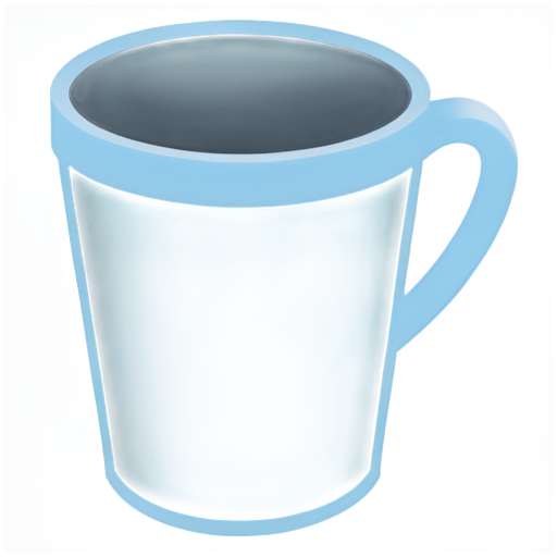 Blue coffee cup - icon | sticker