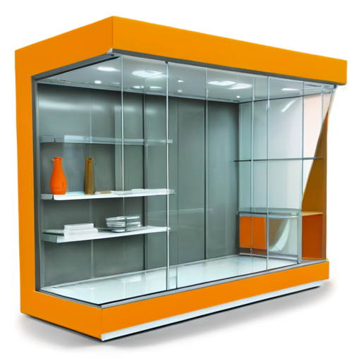 future shop in yellow-orange colors - icon | sticker