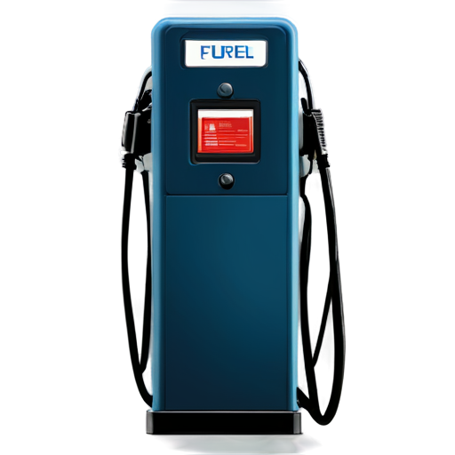 fuel pump in blue and light blue colors - icon | sticker