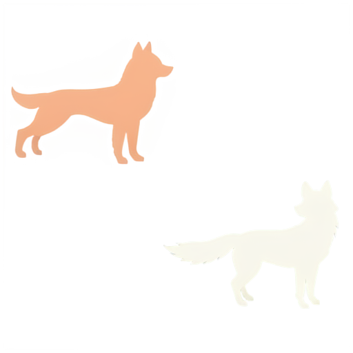 Animal icons, simple background,no humans, no lineart, spitz, solo, full body, fitness, planking, blush stickers, from side, - icon | sticker