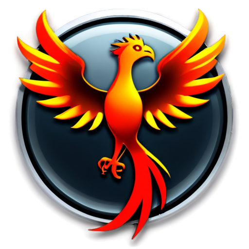 make an icon for a trading software with name of phoenix - icon | sticker