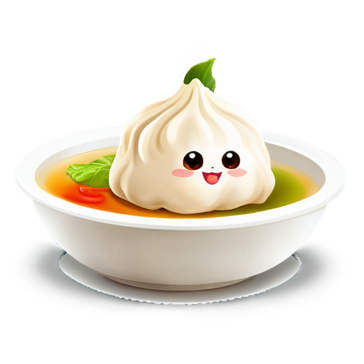 dimsum with face - icon | sticker