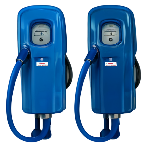 fuel pump in blue and light blue colors - icon | sticker