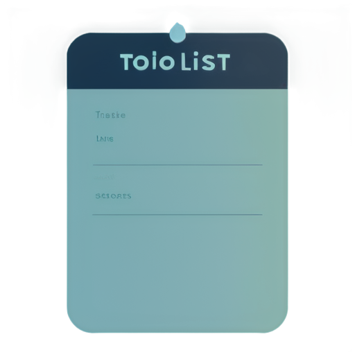 simple lettered symmetrical todo-list - icon | sticker