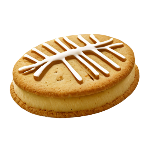 Fishbone cookie - icon | sticker