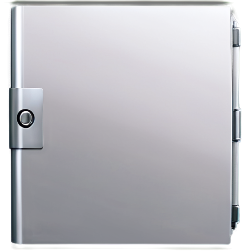 thick silver folder with papers. the inscription on the folder is "Case". sheets should stick out of the folder. the background is transparent. the image should take up 50% of the picture. - icon | sticker