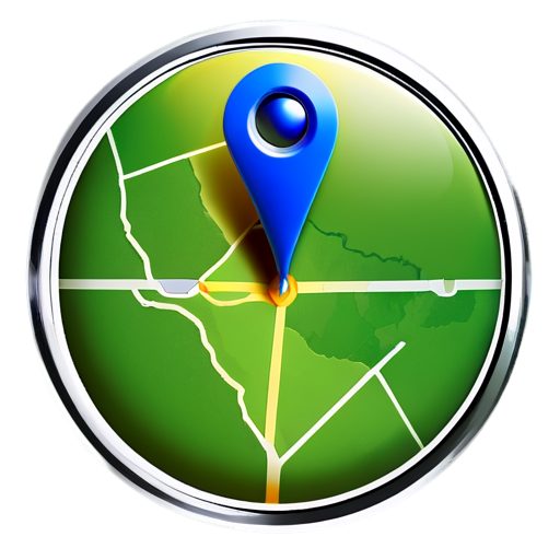 You can create an image that has a GPS camera and the GPS icon on top of it and a matte below it. - icon | sticker