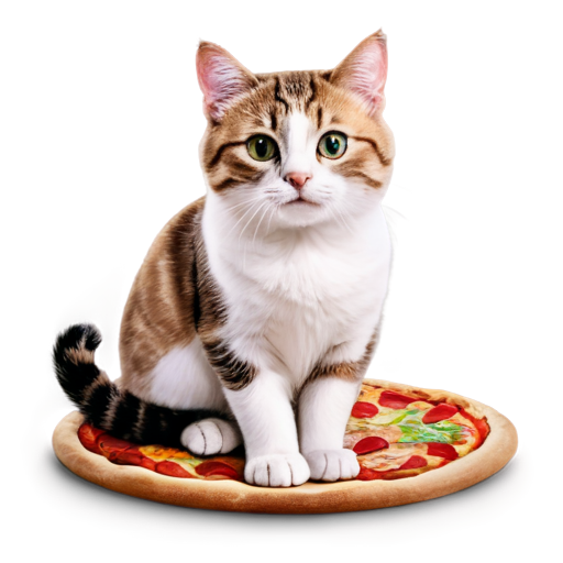 kitty pizza - icon | sticker