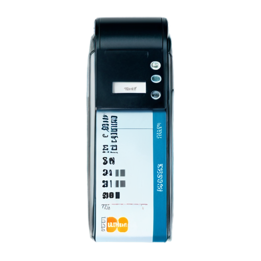 blank receipt from payment terminal on transparent background - icon | sticker