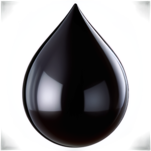 Crude oil drop - icon | sticker