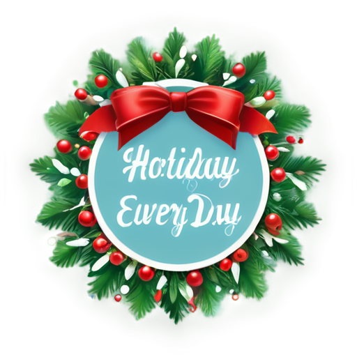 holiday every day. beautiful emblem. - icon | sticker