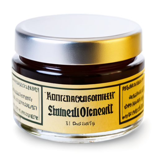 Medieval simple ointment, glass - icon | sticker