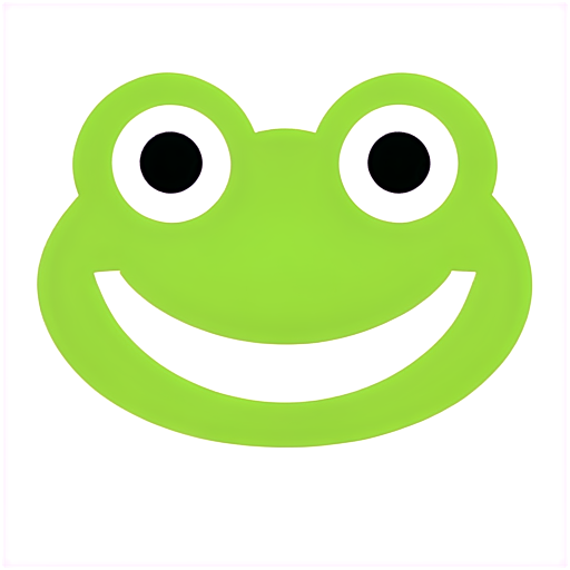 frog face - icon | sticker