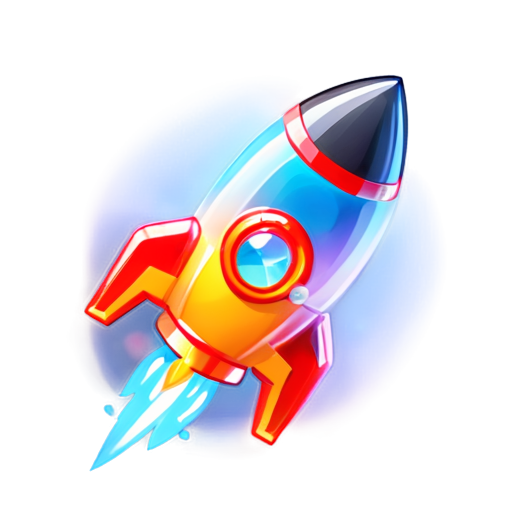 draw logo digitalden rocket - icon | sticker