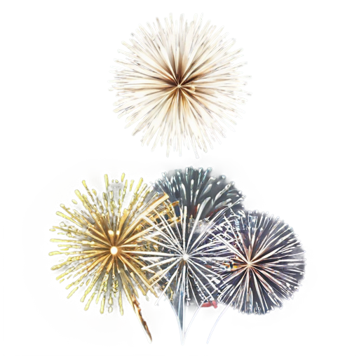 fireworks and christmas lights - icon | sticker