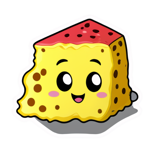 Abstract style sponge - icon | sticker