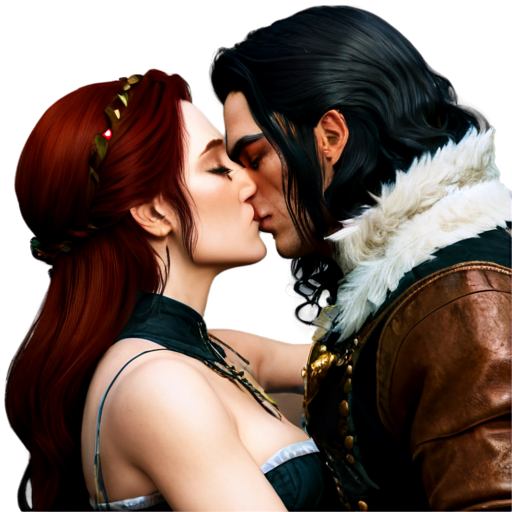 yennefer kiss Triss Merigold - icon | sticker