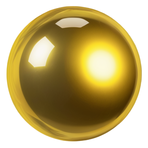 all shades of gold on the sphere - icon | sticker