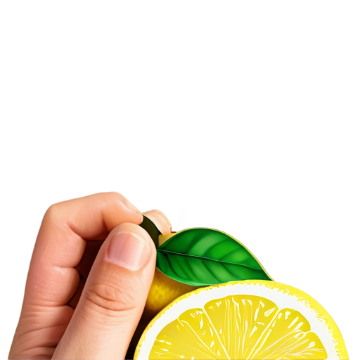 hand crushes the lemon - icon | sticker