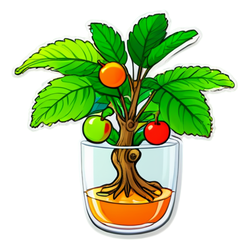 Compote made from the chewy fruits of the chav tree with yam herbs. - icon | sticker