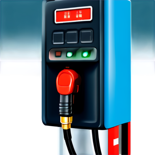 fuel pump in blue and light blue colors - icon | sticker