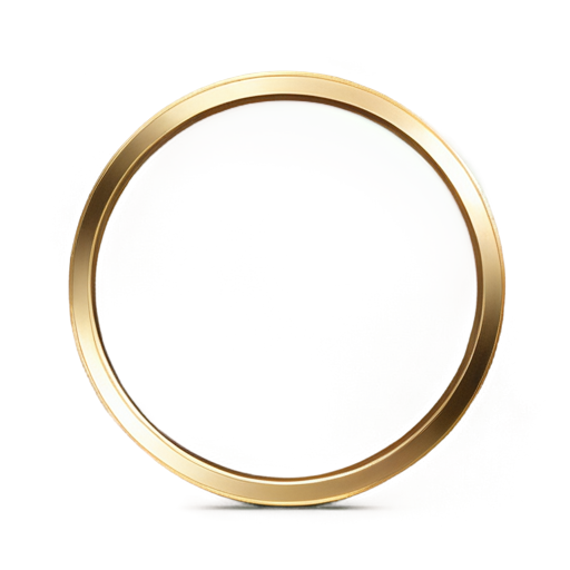 inside the golden circle there is a golden line diagonally. transparent background - icon | sticker