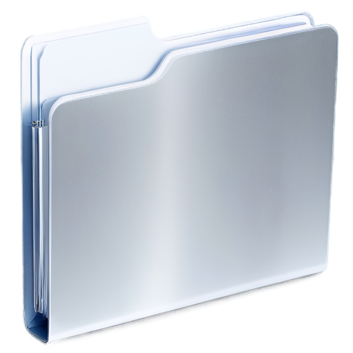 thick silver folder with papers. folder color - silver. sheets should stick out of the folder. transparent background. inscription on the folder "Case". image should take up 50% of the space. brown glow around the folder - icon | sticker