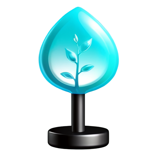 sapling turquoise - icon | sticker