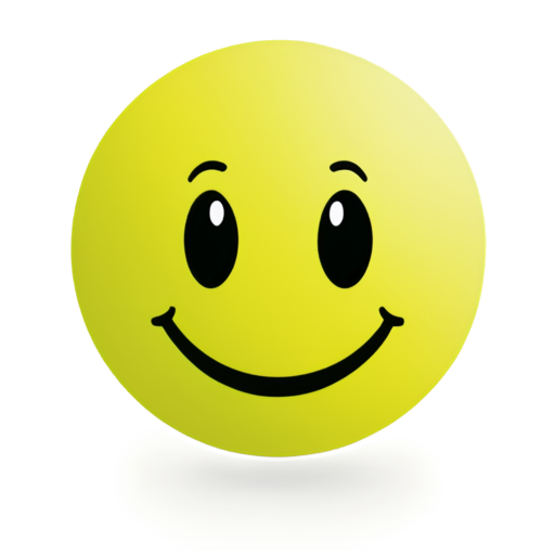 Create a yellow and black icon of a padel ball and with a background of happy faces - icon | sticker