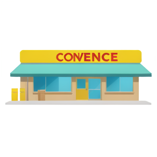 convenience store - icon | sticker