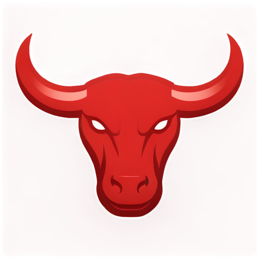 bull 8 logo esports 1D red - icon | sticker