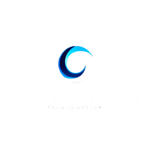 Assignment: to design a logo for FinNova, a financial technology startup. The goal of the logo: to reflect the innovativeness and reliability of the company. Main elements: stylized abstraction symbolizing movement and growth, company name “FinNova”. Color palette: blue, gray, and white. Format: the logo should be presented in vector formats AI and SVG, as well as in raster format PNG with transparent background. Optional: the logo should look good both in color and in black and white. - icon | sticker