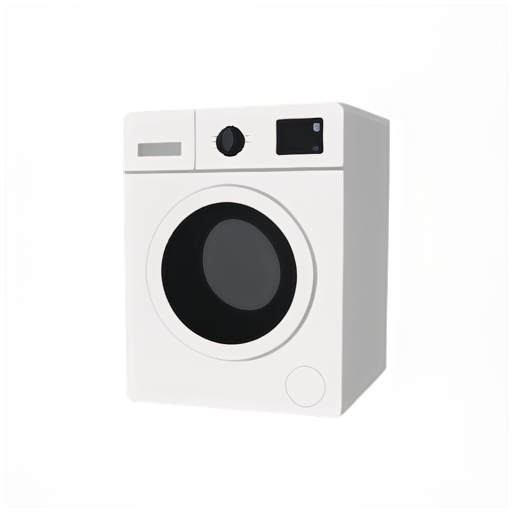 Washing machine icon on white background - icon | sticker