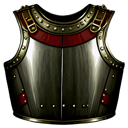 Medieval simple cloth cuirass, made of bandages - icon | sticker