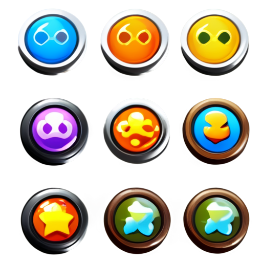 Game menu buttons image and icons - icon | sticker