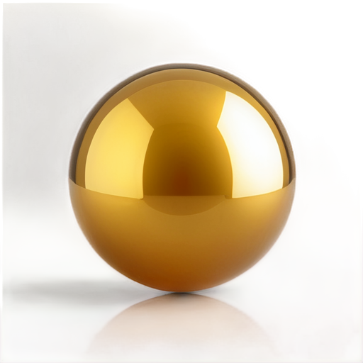 all shades of gold on a sphere without glare - icon | sticker