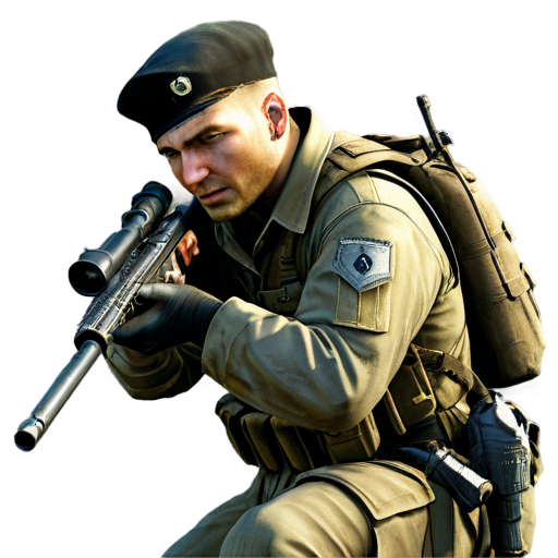 sniper elite 2 remaster black color - icon | sticker