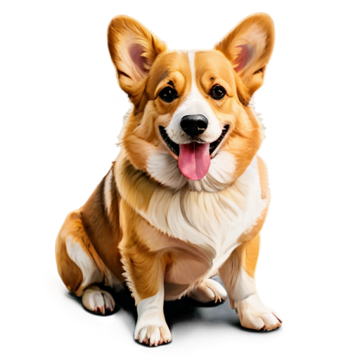 A brownish blonde hair corgi - icon | sticker