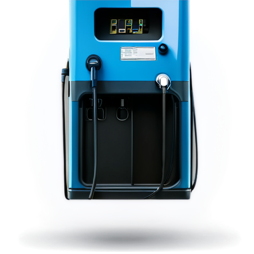 fuel pumps in blue and light blue colors - icon | sticker