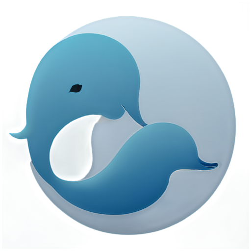 Abstract Style Elephant Dolphin Nightingale - icon | sticker