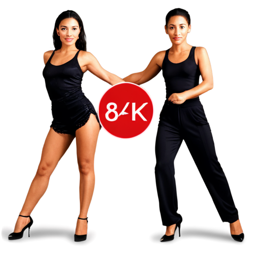 create ultra photorealistic 8 k images of 2 tango dancers in action - icon | sticker