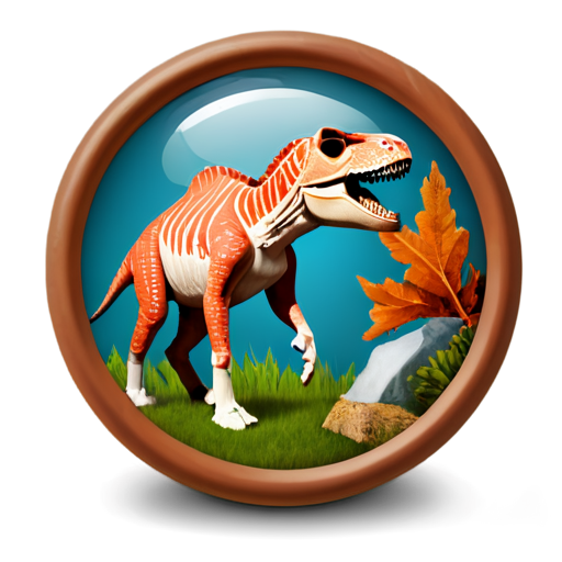 AR app icon, with natural museum elements - icon | sticker